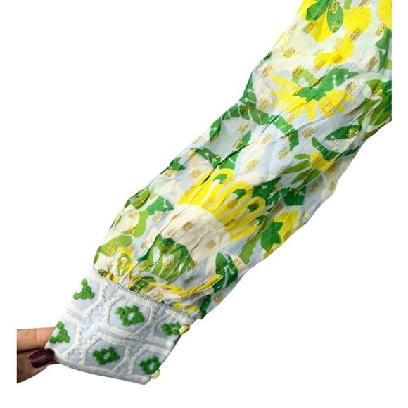 NEW CK BRADLEY annabelle maxi dress in falconer yellow and green - Picture 8 of 13